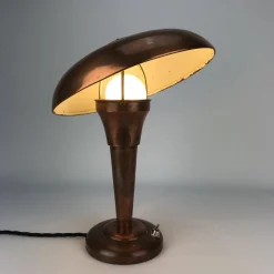 Sale Pamono Art Deco Copper Mushroom Table Lamp