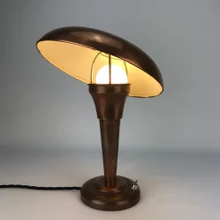 Sale Pamono Art Deco Copper Mushroom Table Lamp