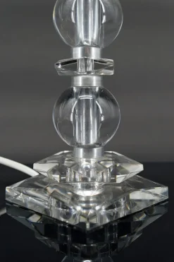 Sale Pamono Art Deco Crystal Lamp by Jacques Adnet for Bacarrat, 1940s