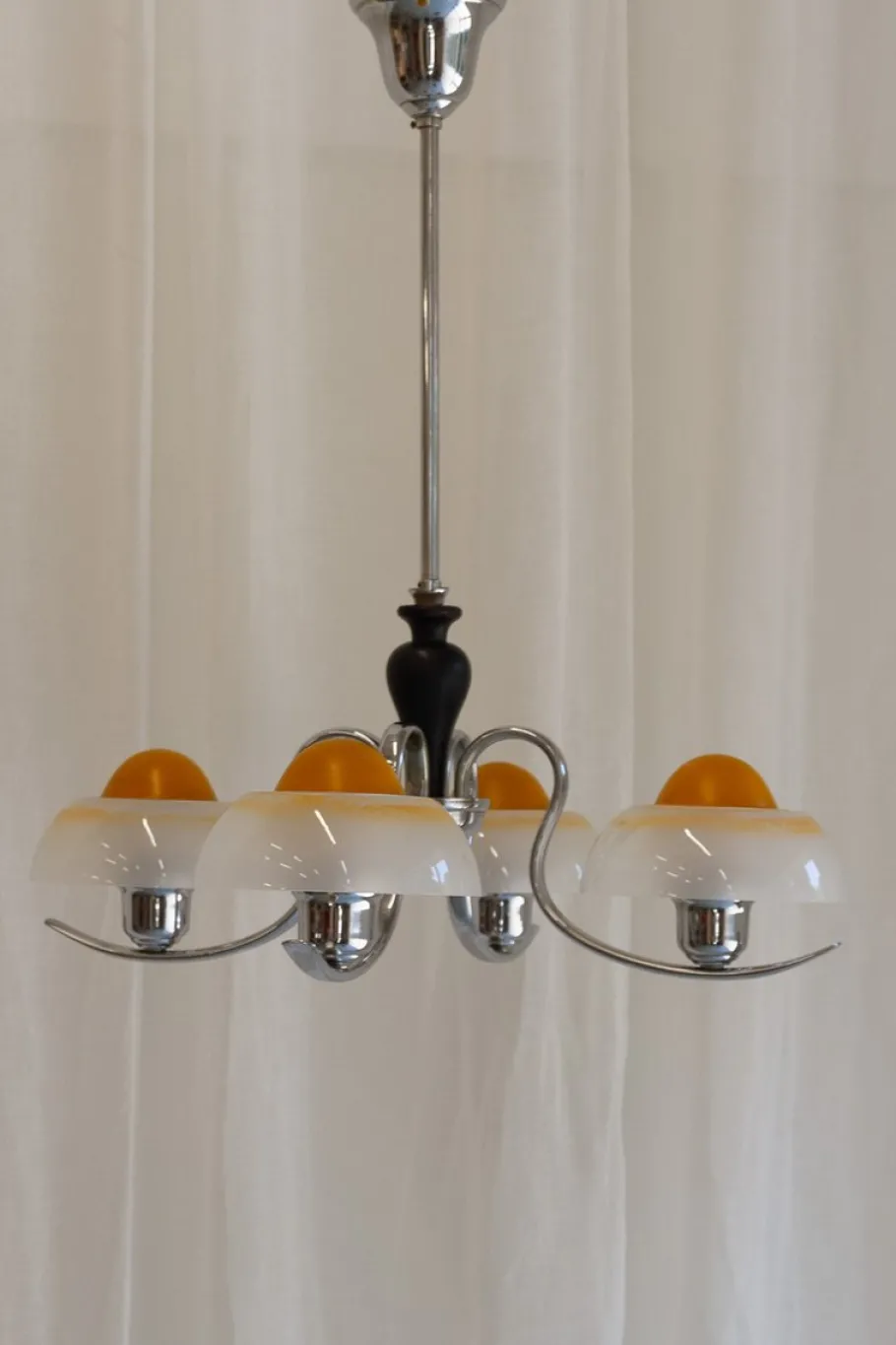 Clearance Pamono Art Deco Danish Fried Egg Chandelier from Fog & Mørup, 1930s