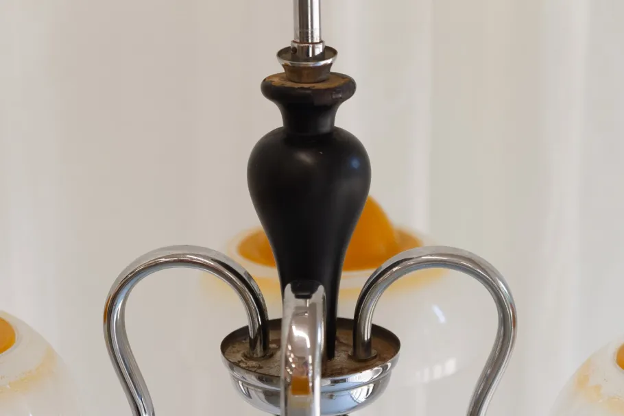 Clearance Pamono Art Deco Danish Fried Egg Chandelier from Fog & Mørup, 1930s