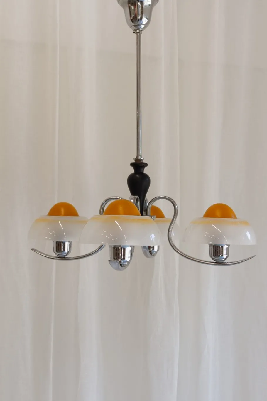 Clearance Pamono Art Deco Danish Fried Egg Chandelier from Fog & Mørup, 1930s