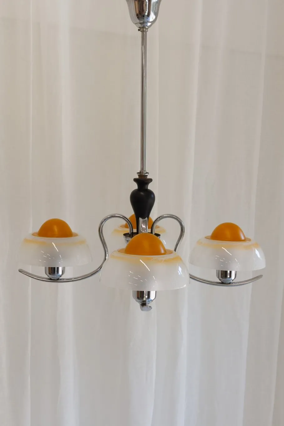 Clearance Pamono Art Deco Danish Fried Egg Chandelier from Fog & Mørup, 1930s