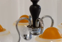 Clearance Pamono Art Deco Danish Fried Egg Chandelier from Fog & Mørup, 1930s