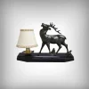 Best Pamono Art Deco Deer Table Lamp, 1930s