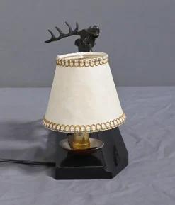 Best Pamono Art Deco Deer Table Lamp, 1930s