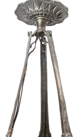 Hot Pamono Art Deco Degué Chandelier in Glass Paste, 1930s