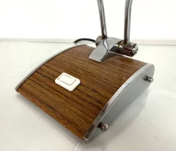 Online Pamono Art Deco Desk Lamp in Chromed Iron and Wood by Eileen Gray for Jumo