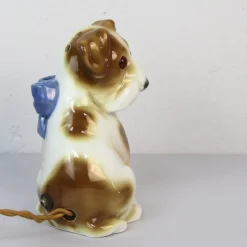 Best Pamono Art Deco Dog Table Lamp in Porcelain, 1930s