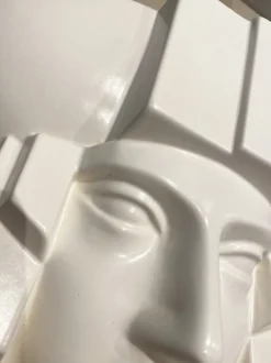 Clearance Pamono Art Deco Egyptian Pharaoh Face Sconce by Saint Clément Ceramic, France, 1960s, Set of 2