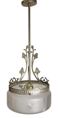 New Pamono Art Deco Empire Lamp, 1890s