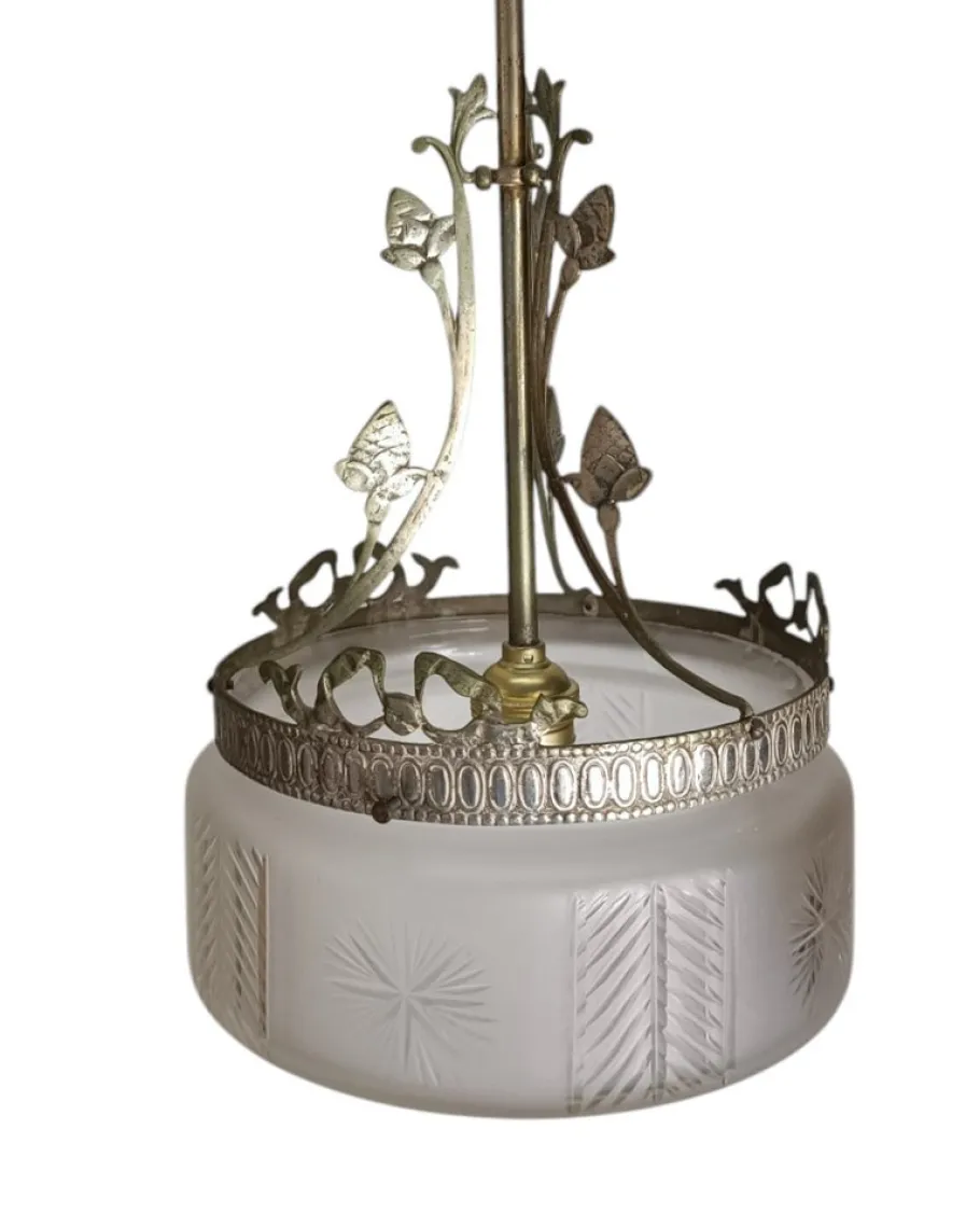 New Pamono Art Deco Empire Lamp, 1890s