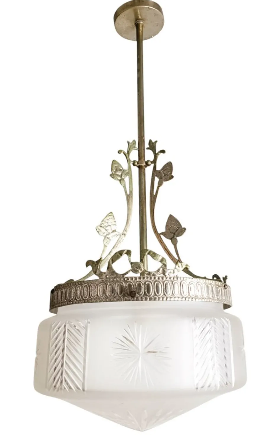 New Pamono Art Deco Empire Lamp, 1890s