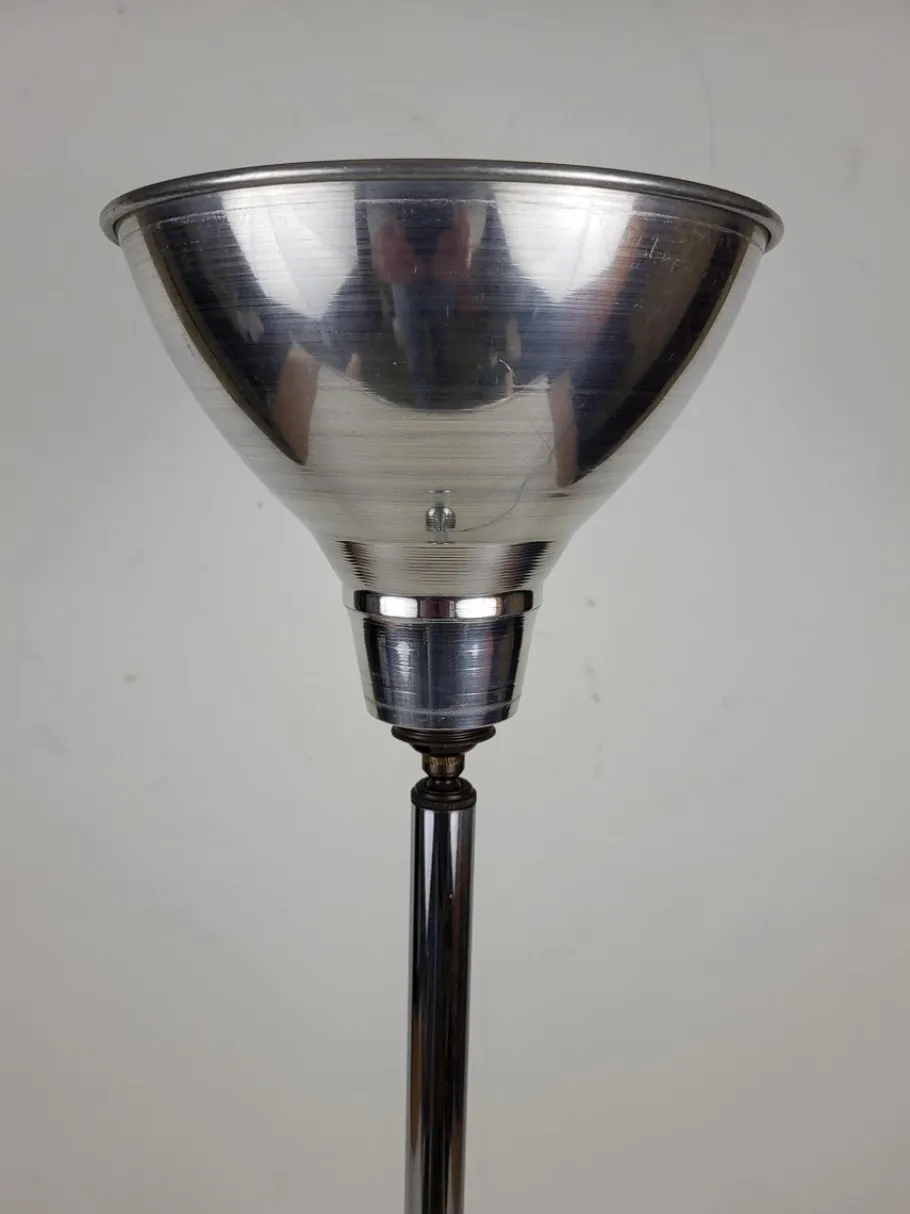 Online Pamono Art Deco Floor Lamp in Chrome Metal