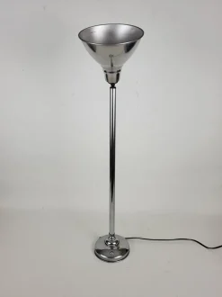 Online Pamono Art Deco Floor Lamp in Chrome Metal