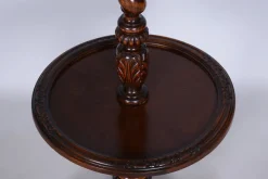 Pamono Art Deco Floor Lamp in Oak & Textile, Czech, 1920s