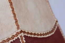 Pamono Art Deco Floor Lamp in Oak & Textile, Czech, 1920s