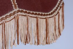 Pamono Art Deco Floor Lamp in Oak & Textile, Czech, 1920s