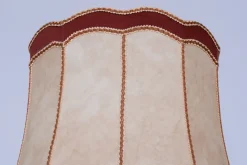 Pamono Art Deco Floor Lamp in Oak & Textile, Czech, 1920s