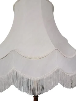 New Pamono Art Deco Floor Lamp in Turned Walnut Wood, 1890s