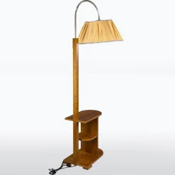 Hot Pamono Art Deco Floor Lamp in Wood, 1930s