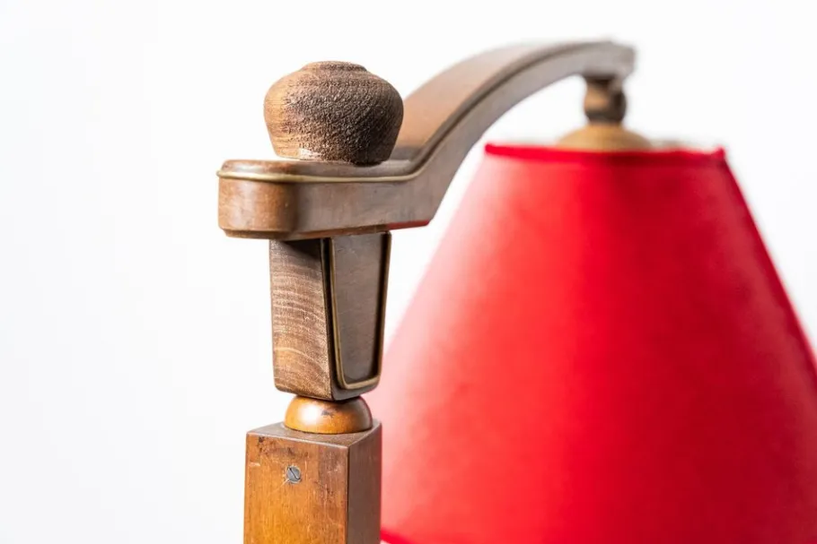 Online Pamono Art Deco Floor Lamp with Revolving Liquor Cabinet, 1940s