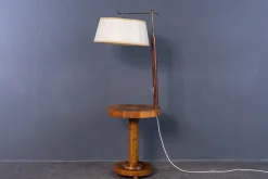 Discount Pamono Art Deco Floor Lamp with Side Table