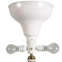 Online Pamono Art Deco Floor Lamp with Gilt Brass Stem and Porcelain Inserts by Richard Ginori, 1930s