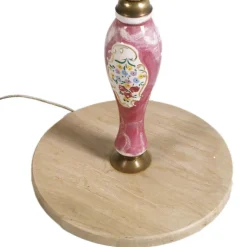 Online Pamono Art Deco Floor Lamp with Gilt Brass Stem and Porcelain Inserts by Richard Ginori, 1930s