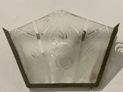 Hot Pamono Art Deco French Sconce, 1920s