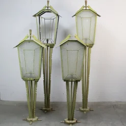 Pamono Art Deco Garden Lamp Game, 1930s, Set of 4