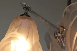 Hot Pamono Art Deco Geometric Chandelier by David Guéron Degue & A. Petitot, 1930s