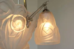 Hot Pamono Art Deco Geometric Chandelier by David Guéron Degue & A. Petitot, 1930s