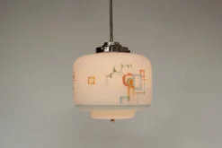 Online Pamono Art Deco German Glass Pendant Light, 1920s