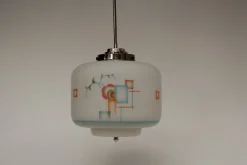 Online Pamono Art Deco German Glass Pendant Light, 1920s