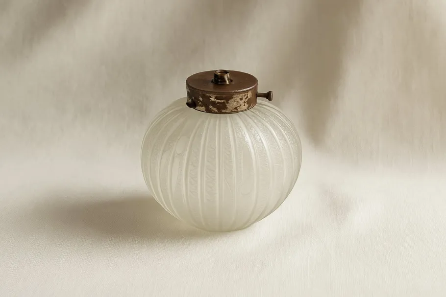 Online Pamono Art Deco Glass Lamp Base by Daum Nancy, 1920s
