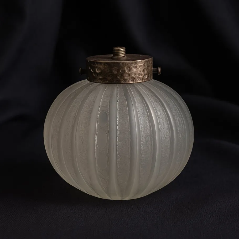 Online Pamono Art Deco Glass Lamp Base by Daum Nancy, 1920s