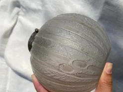 Online Pamono Art Deco Glass Lamp Base by Daum Nancy, 1920s