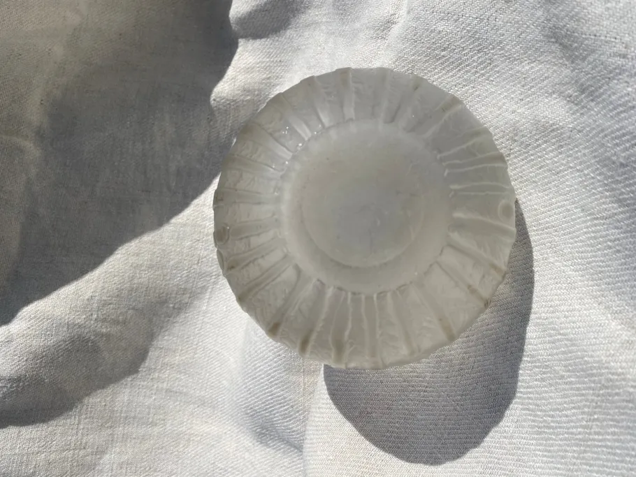 Online Pamono Art Deco Glass Lamp Base by Daum Nancy, 1920s