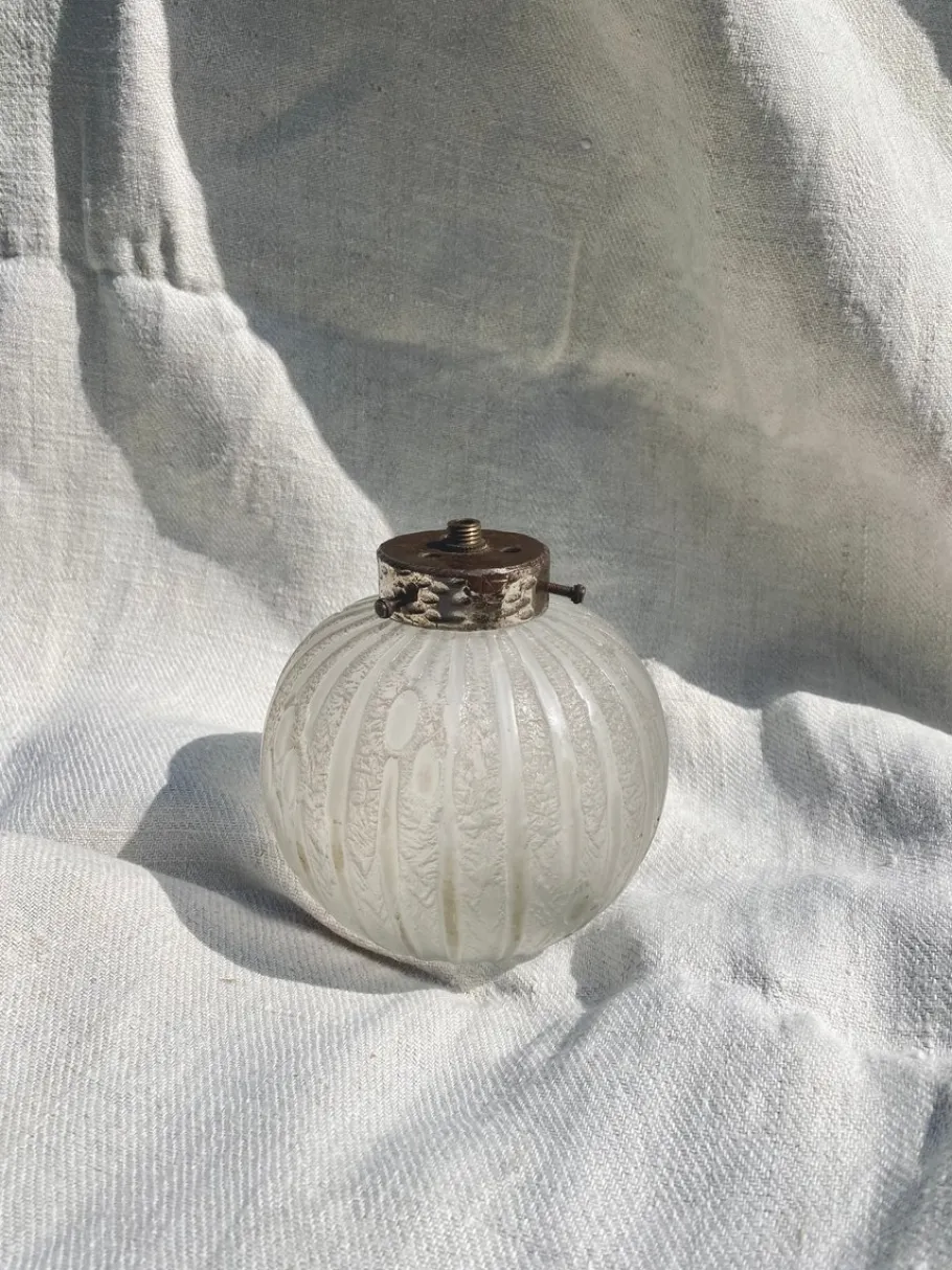 Online Pamono Art Deco Glass Lamp Base by Daum Nancy, 1920s