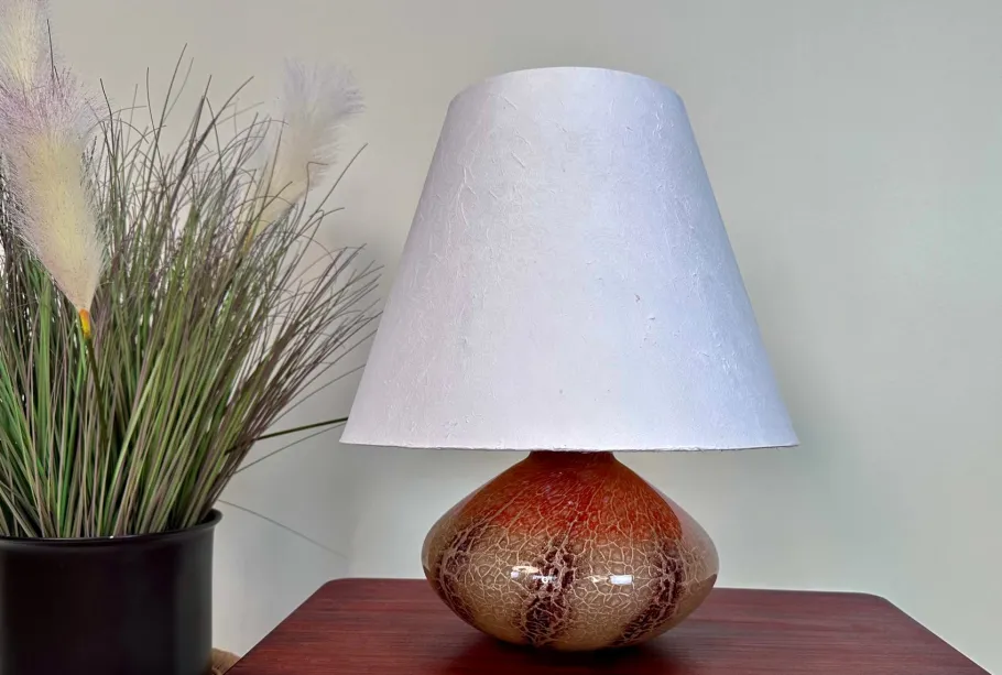 Pamono Art Deco Glass Table Lamp with Illuminated Base by Karl Wiedemann for WMF Ikora, 1920s