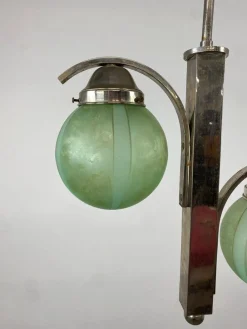 Hot Pamono Art Deco Green Hanging Lamp, 1930s