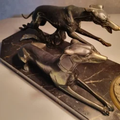 Sale Pamono Art Deco Greyhound Desk Lamp, 1920s