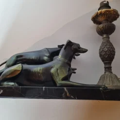 Sale Pamono Art Deco Greyhound Desk Lamp, 1920s