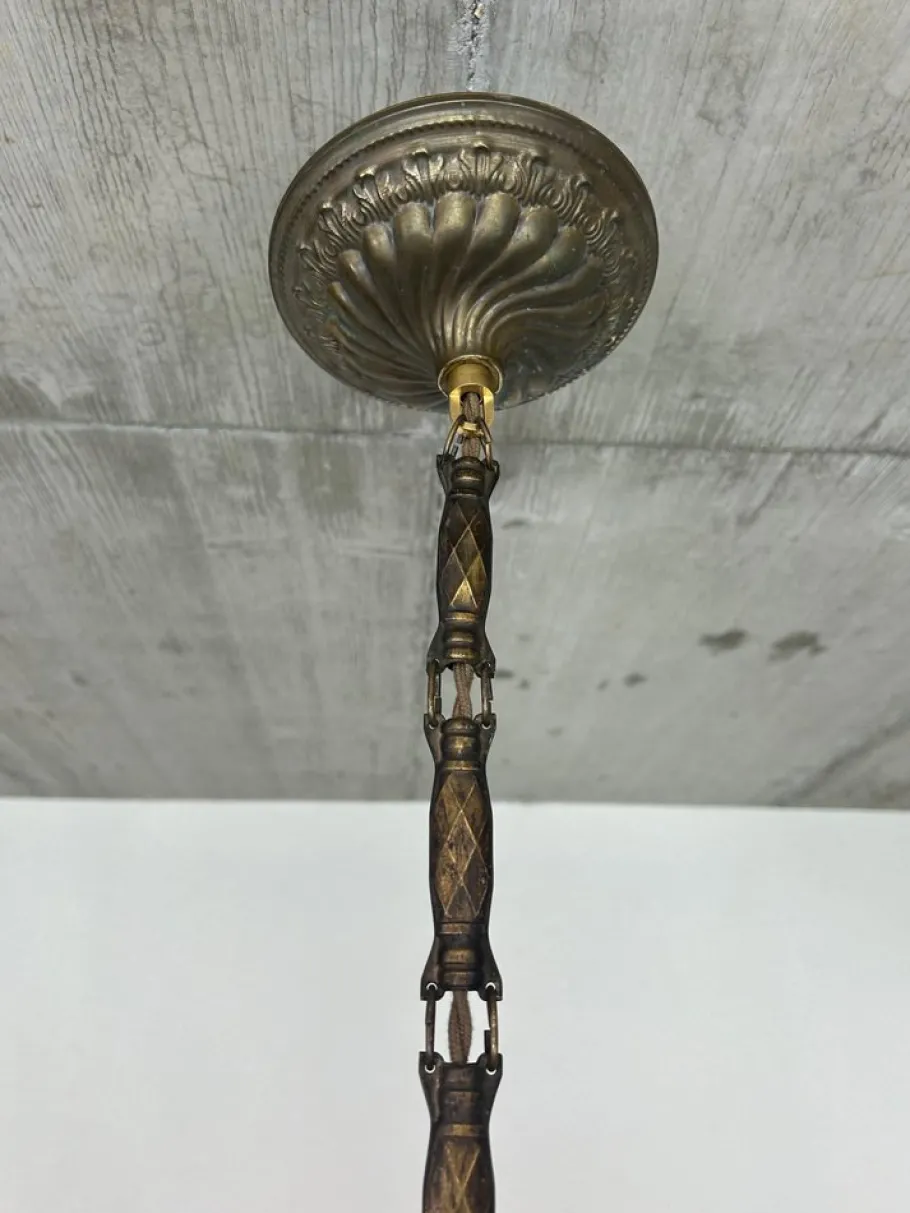 Online Pamono Art Deco Hanging Lamps, 1920s, Set of 2