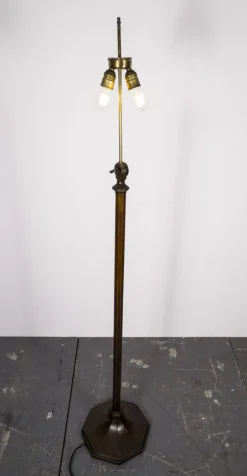 Clearance Pamono Art Deco Heavy Brass Floor Lamp, 1920s