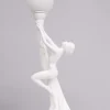 Online Pamono Art Deco Italian White Ceramic Naked Woman Lamp, 1970s