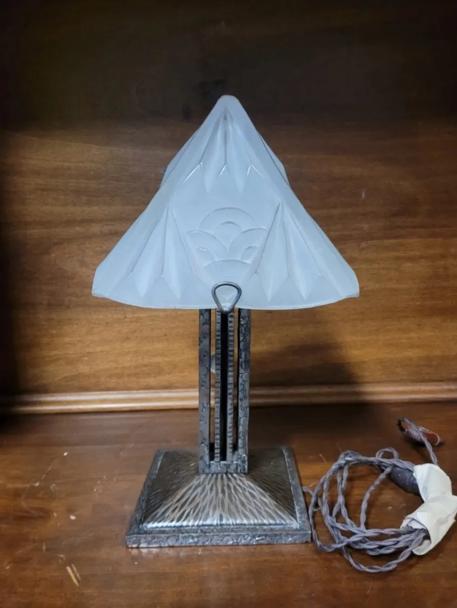 Discount Pamono Art Deco Lamp by Degue, 1920s