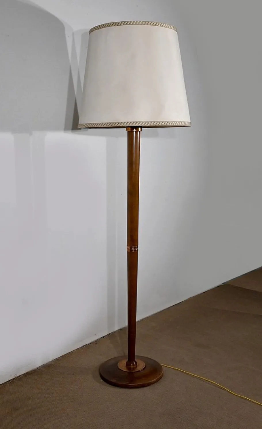 Hot Pamono Art Deco Lamp in Varnished Beech, 1940