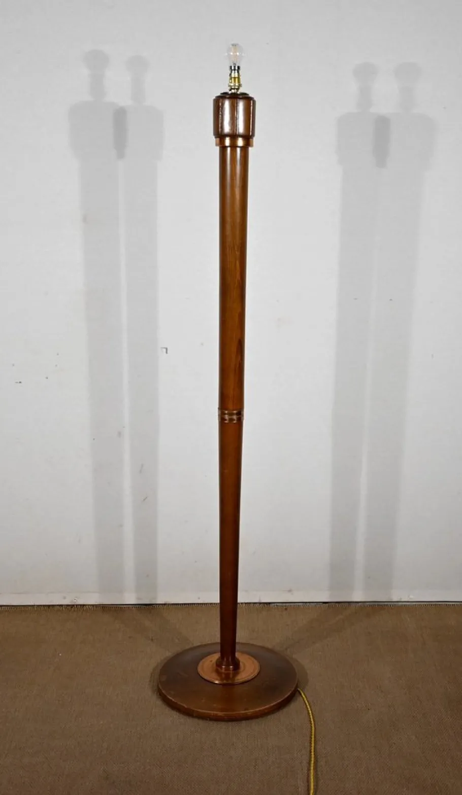Hot Pamono Art Deco Lamp in Varnished Beech, 1940